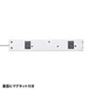 TAP-F27-2KP 電源タップ(2極抜け止めタイプ・7個口・コード長2m) TAP-F27-2KP / 電源タップ(2極抜け止めタイプ・7個口・コード長2m)