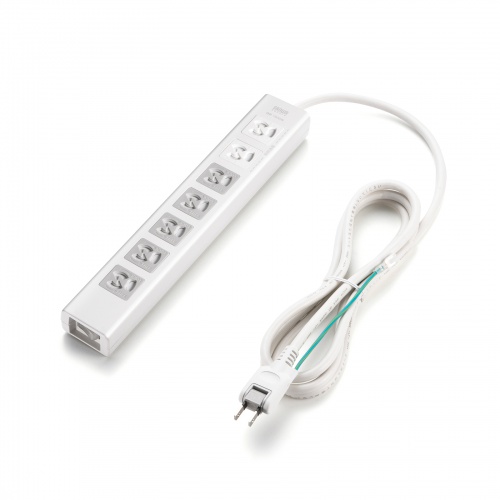 TAP-F37SH-2KS / 抜け止めシャッタータップ（3P・7個口・2m）