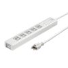 TAP-F37SH-3K 抜け止めシャッタータップ(3P・7個口・3m) TAP-F37SH-3K / 抜け止めシャッタータップ(3P・7個口・3m)
