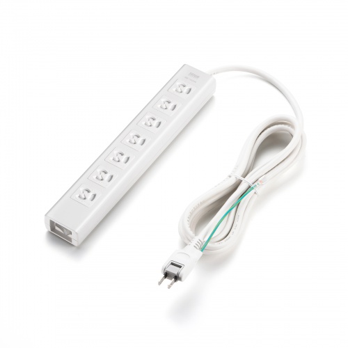 TAP-F37SH-3SR / 抜け止めシャッタータップ（3P・7個口・3m）