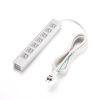 TAP-F37SH-3ZS 抜け止めシャッタータップ(3P・7個口・3m) TAP-F37SH-3ZS / 抜け止めシャッタータップ(3P・7個口・3m)