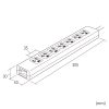 TAP-F37SH-3Z 抜け止めシャッタータップ(3P・7個口・3m) TAP-F37SH-3Z / 抜け止めシャッタータップ(3P・7個口・3m)