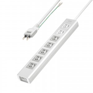 TAP-F37SH-5KS / 抜け止めシャッタータップ(3P・7個口・5m)