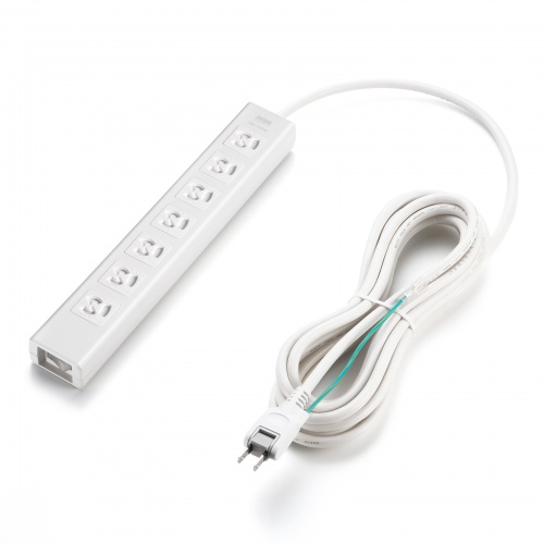 TAP-F37SH-5SR / 抜け止めシャッタータップ（3P・7個口・5m）