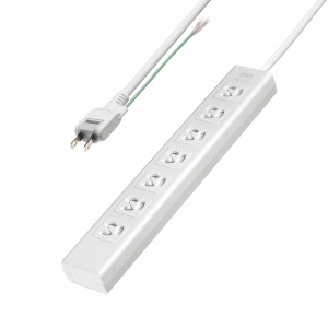 TAP-F37SH-5SR / 抜け止めシャッタータップ（3P・7個口・5m）