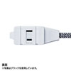 TAP-FB1-1G ファブリックコードタップ(2P・3個口・グリーン・1m) TAP-FB1-1G / ファブリックコードタップ(2P・3個口・グリーン・1m)