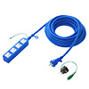 TAP-HP4-10BL 高強度タップ(3P・4個口・10m・ブルー) TAP-HP4-10BL / 高強度タップ(3P・4個口・10m・ブルー)