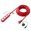 TAP-HP4-10R 高強度タップ(3P・4個口・10m・レッド) TAP-HP4-10R / 高強度タップ(3P・4個口・10m・レッド)