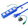 TAP-HP4-3BL 高強度タップ(3P・4個口・3m・ブルー) TAP-HP4-3BL / 高強度タップ(3P・4個口・3m・ブルー)