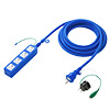 TAP-HP4-5BL 高強度タップ(3P・4個口・5m・ブルー) TAP-HP4-5BL / 高強度タップ(3P・4個口・5m・ブルー)