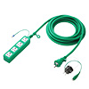TAP-HP4-5G 高強度タップ(3P・4個口・5m・グリーン) TAP-HP4-5G / 高強度タップ(3P・4個口・5m・グリーン)