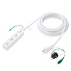 TAP-HP4-5W 高強度タップ(3P・4個口・5m・ホワイト) TAP-HP4-5W / 高強度タップ(3P・4個口・5m・ホワイト)