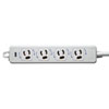 TAP-HPM4-5W 医用接地プラグ付き電源タップ(3P・4個口・グレー・5m) TAP-HPM4-5W / 医用接地プラグ付き電源タップ(3P・4個口・グレー・5m)