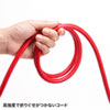TAP-HPM6-1R 医用接地プラグ付き電源タップ(3P・6個口・レッド・1m) TAP-HPM6-1R / 医用接地プラグ付き電源タップ(3P・6個口・レッド・1m)