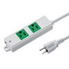 TAP-K2N-3G 工事物件タップ(3P・2個口・3m・グリーン) TAP-K2N-3G / 工事物件タップ(3P・2個口・3m・グリーン)