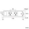 TAP-K2NSP-3 工事物件雷ガードタップ(3P・2個口・3m) TAP-K2NSP-3 / 工事物件雷ガードタップ(3P・2個口・3m)