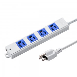 TAP-K4-3BL / 工事物件タップ(3P・4個口・3m・ブルー)