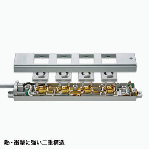 TAP-K4-5 / 工事物件タップ（3P・4個口・5m)