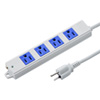 TAP-K4N-3BL 工事物件タップ(3P・4個口・3m・ブルー) TAP-K4N-3BL / 工事物件タップ(3P・4個口・3m・ブルー)