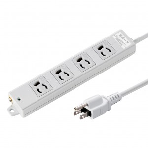 TAP-K4SP-3 / 工事物件雷ガードタップ(3P・4個口・3m)