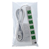 TAP-K6-3G 工事物件タップ(3P・6個口・3m・グリーン) TAP-K6-3G / 工事物件タップ(3P・6個口・3m・グリーン)