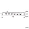 TAP-K6-3R 工事物件タップ(3P・6個口・3m・レッド) TAP-K6-3R / 工事物件タップ(3P・6個口・3m・レッド)