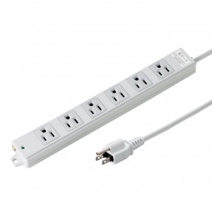 TAP-K6NSP-3 / 工事物件雷ガードタップ(3P・6個口・3m)