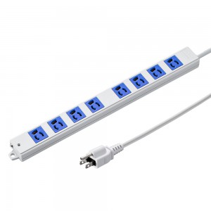 TAP-K8-3R【工事物件タップ（3P・8個口・3m・レッド）】病院、工場 