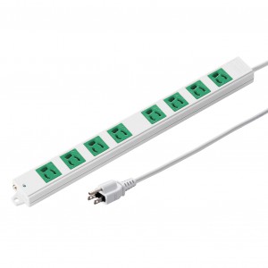 TAP-K8-3G / 工事物件タップ（3P・8個口・3m・グリーン）