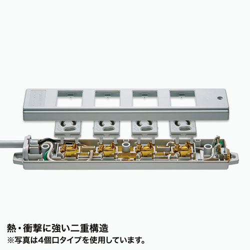 TAP-KE2L-5 / 工事物件タップ（3P・2個口・5m）