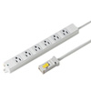 TAP-KH6N-1 工事物件タップ(3P・6個口・1m) TAP-KH6N-1 / 工事物件タップ(3P・6個口・1m)