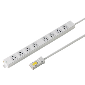 TAP-KH8N-3 / 工事物件タップ(3P・8個口・3m)