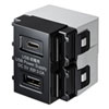TAP-KJUSB1C1BK 埋込USB給電用コンセント (Type-C搭載) TAP-KJUSB1C1BK / 埋込USB給電用コンセント (Type-C搭載)