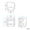 TAP-KJUSB1C1W / 埋込USB給電用コンセント　(Type-C搭載)