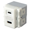 TAP-KJUSB1C1W 埋込USB給電用コンセント (Type-C搭載) TAP-KJUSB1C1W / 埋込USB給電用コンセント (Type-C搭載)