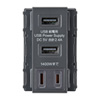 TAP-KJUSB2AC1GY AC付き埋込USB給電用コンセント(グレー) TAP-KJUSB2AC1GY / AC付き埋込USB給電用コンセント(グレー)