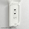 TAP-KJUSB2W USB給電用埋め込みコンセント(USB 2ポート・5V 2.4A急速充電対応・ホワイト) TAP-KJUSB2W / USB給電用埋め込みコンセント(USB 2ポート・5V 2.4A急速充電対応・ホワイト)