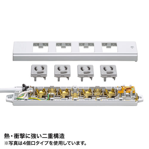 TAP-KS2-3 / 工事物件タップ（2個口・3m）