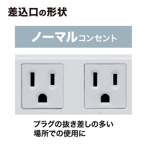 TAP-KS2N-1 / 工事物件タップ（3P・2個口・1m）