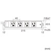 TAP-KS4-1BK / 工事物件タップ（3P・4個口・1m）