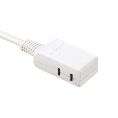 TAP-M601W / マイクロタップ　2個口　0.1m　ホワイト