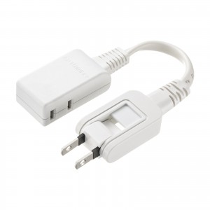 TAP-M601W / マイクロタップ 2個口 0.1m ホワイト