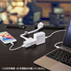 TAP-M602W マイクロ電源タップ(収納式スイングプラグ・2個口・0.2m・ホワイト) TAP-M602W / マイクロ電源タップ(収納式スイングプラグ・2個口・0.2m・ホワイト)