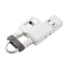 TAP-M801W マイクロタップ 4個口 0.1m ホワイト TAP-M801W / マイクロタップ 4個口 0.1m ホワイト