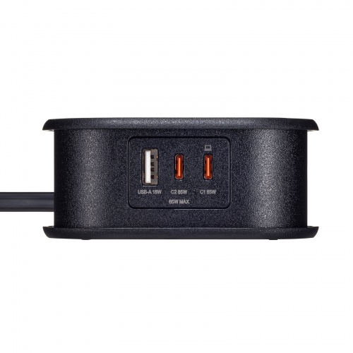 TAP-MC2A1AC2BK / 巻き取りコード式モバイルタップ(AC2個口・C×2・A×1・PD65W)