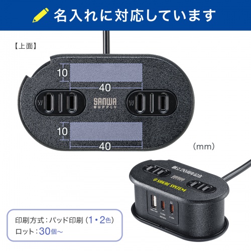 TAP-MC2A1AC2BK / 巻き取りコード式モバイルタップ(AC2個口・C×2・A×1・PD65W)