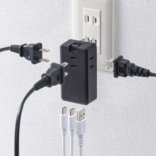 TAP-MC2A1AC3BK / モバイルタップ（AC×3個口＋Type-C×2・USB-A×1・PD33W・ブラック）