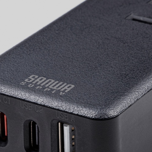 TAP-MC2A1AC3BK / モバイルタップ（AC×3個口＋Type-C×2・USB-A×1・PD33W・ブラック）