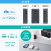 TAP-MC2A1AC3BK モバイルタップ(AC×3個口+Type-C×2・USB-A×1・PD33W・ブラック) TAP-MC2A1AC3BK / モバイルタップ(AC×3個口+Type-C×2・USB-A×1・PD33W・ブラック)