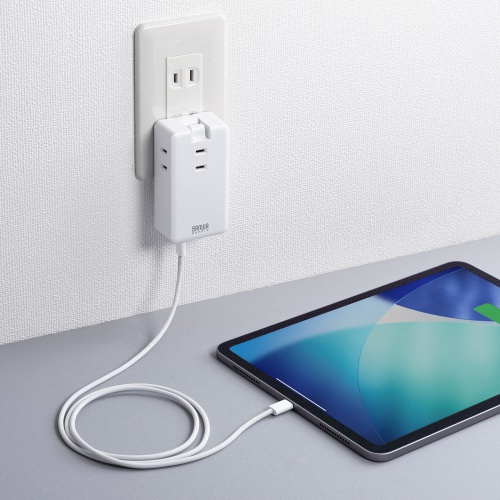 TAP-MC2A1AC3W / モバイルタップ（AC×3個口＋Type-C×2・USB-A×1・PD33W・ホワイト）